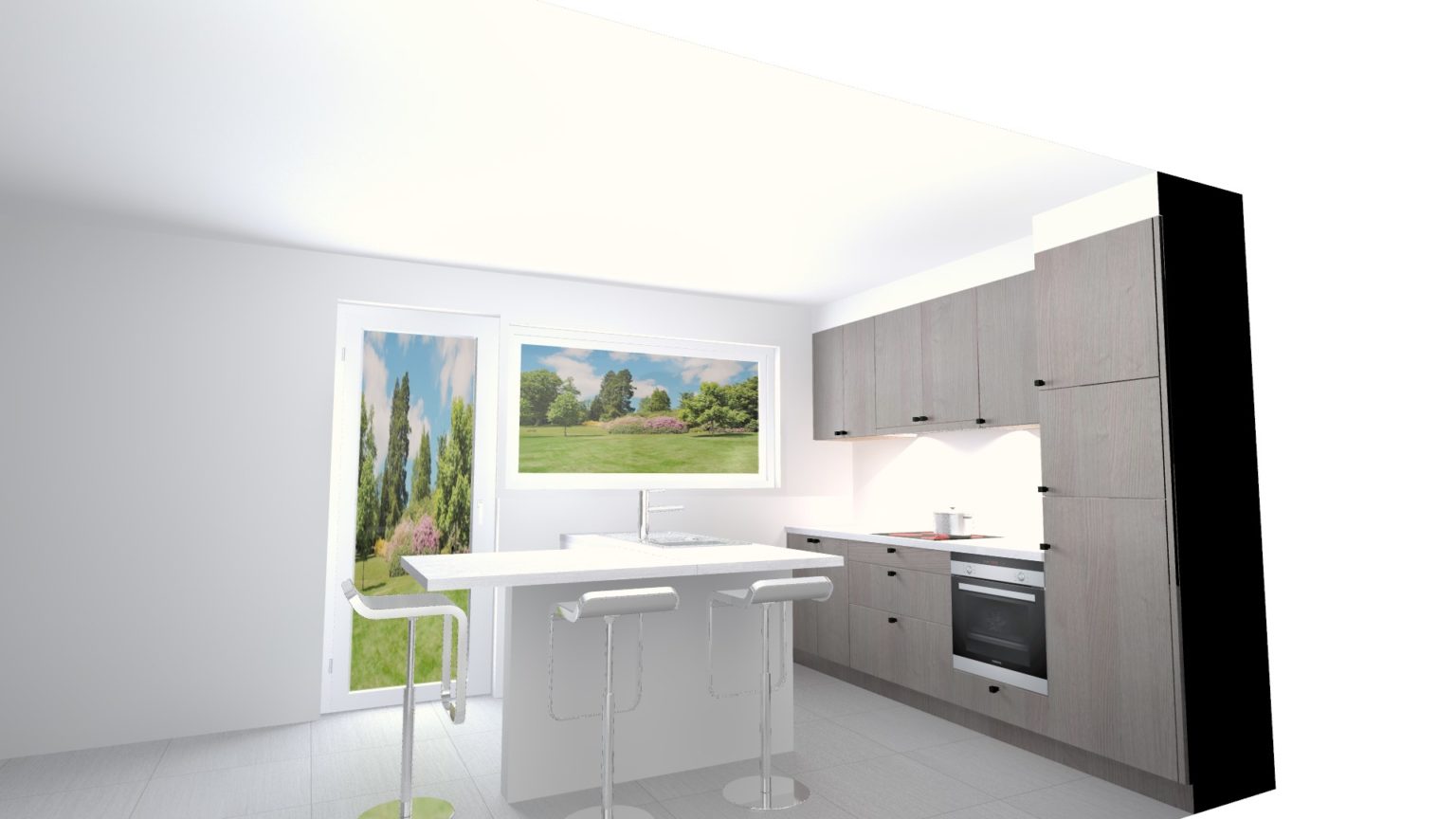 3D keuken Dupont woningen